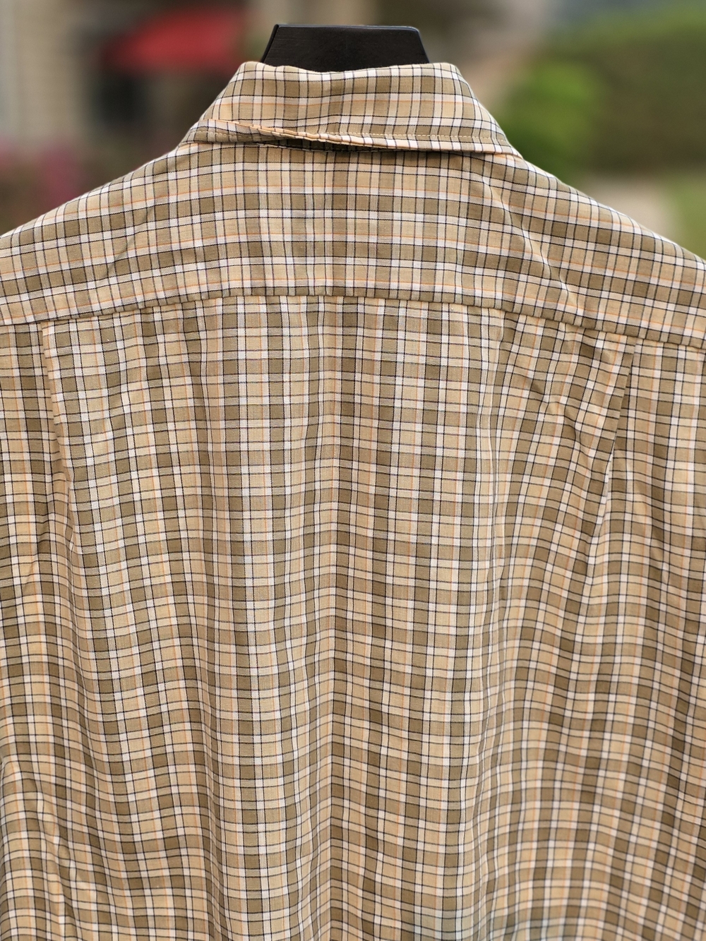JCPenney Plaid Short Sleeve Button-Up Shirt Made in Korea M - Picture 4 of 7
